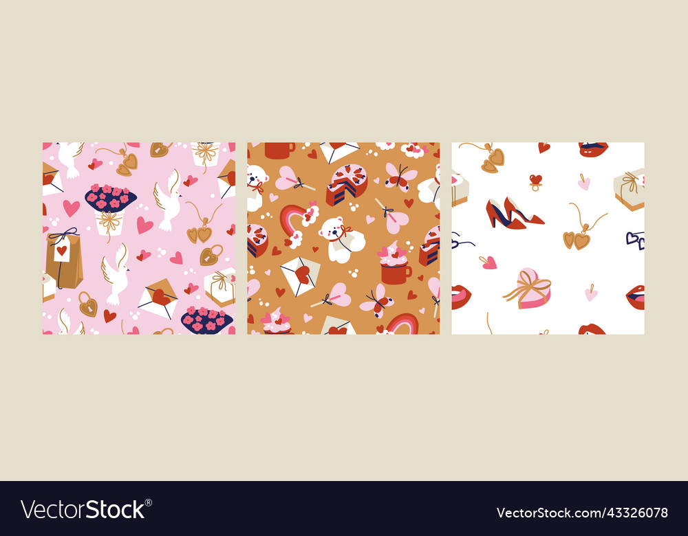 Set of cute objects and icons