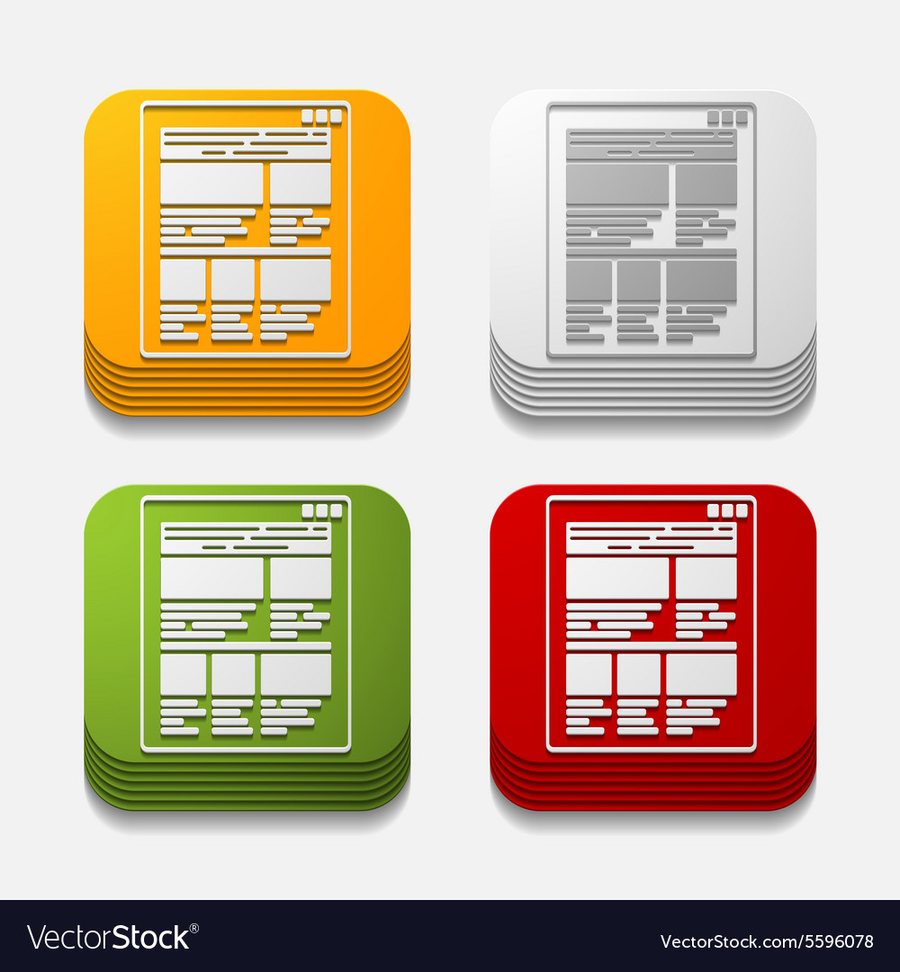 Square button interface