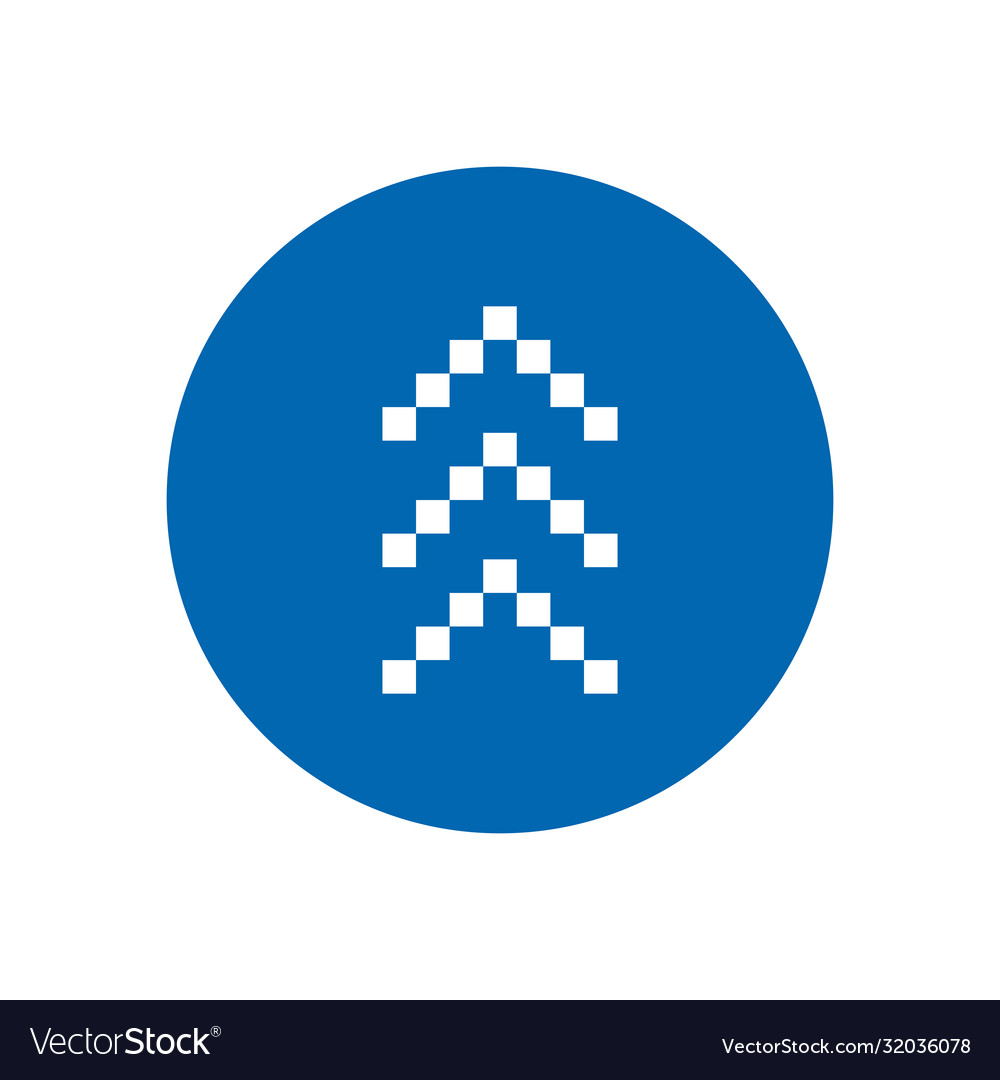 Up squared arrow or above direction block style