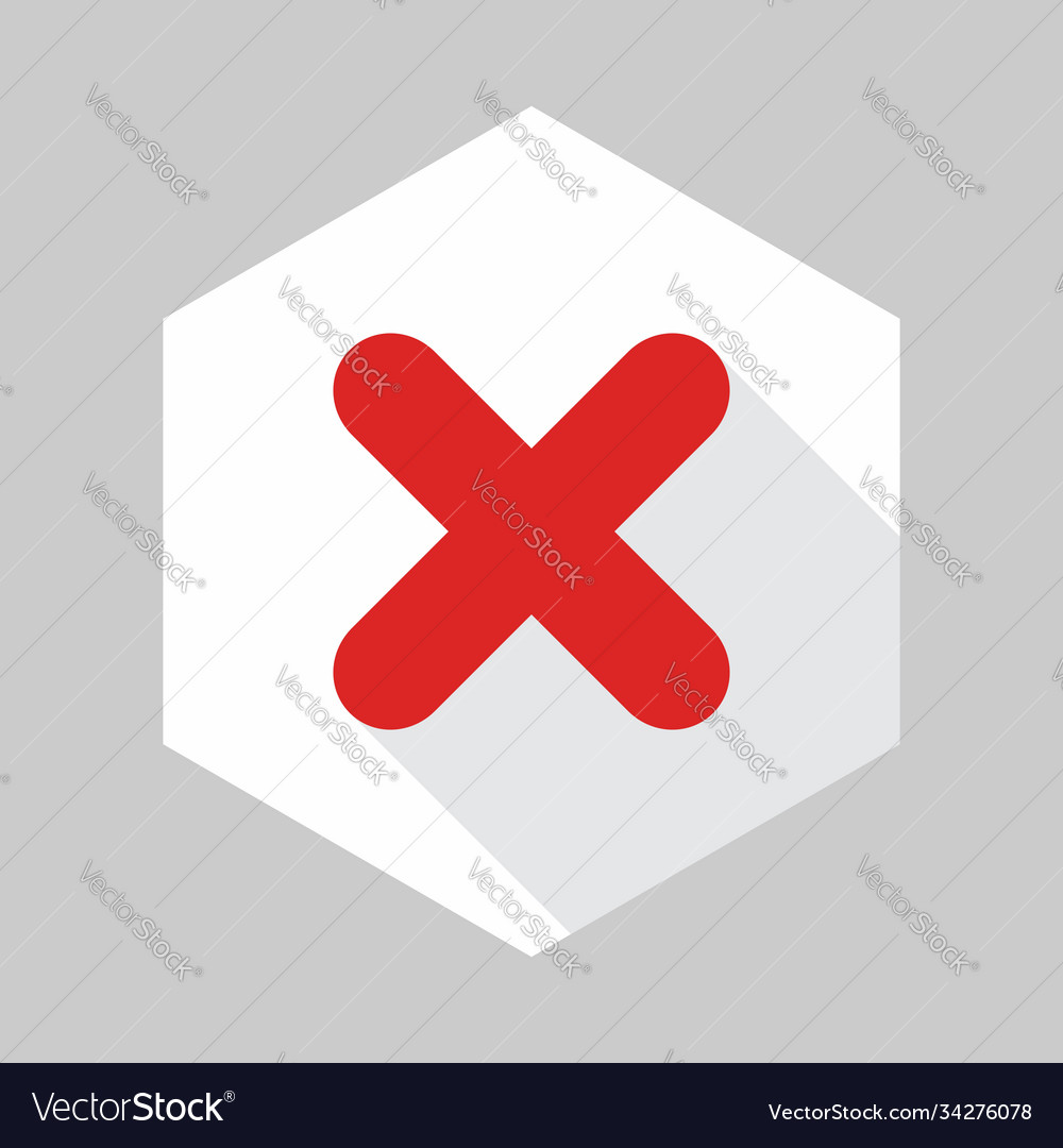 Wrong marks cross rejected disapproved