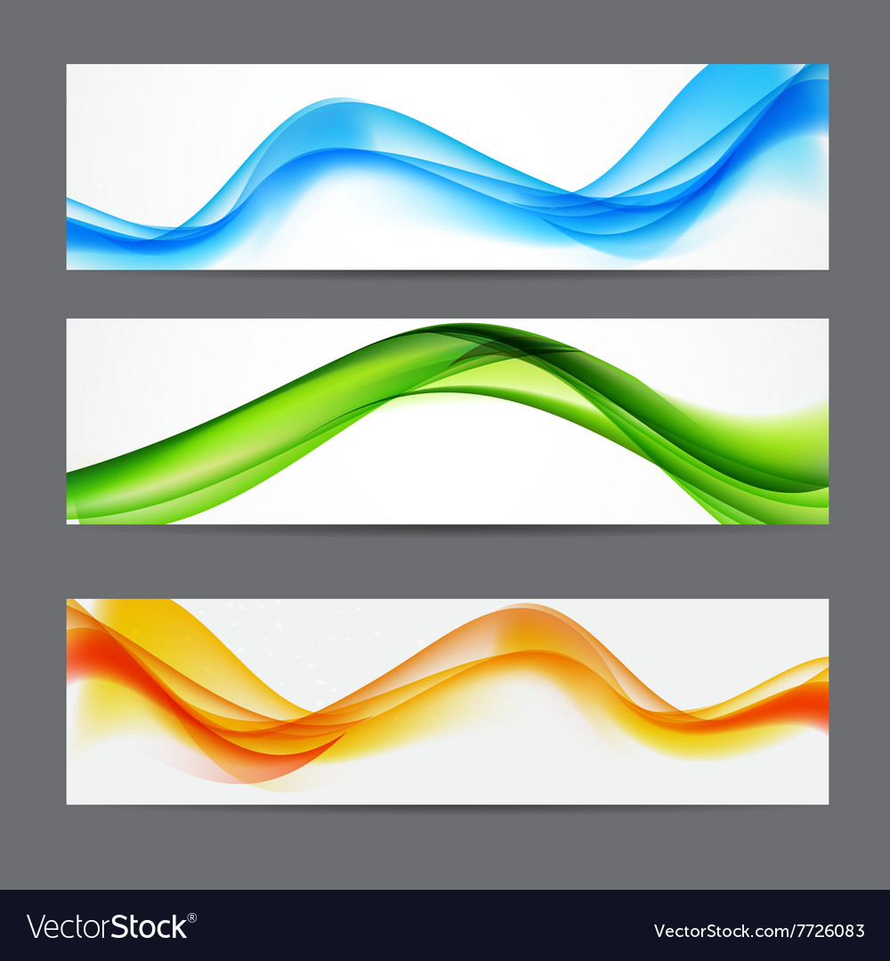 Abstract Colorful Wave Background