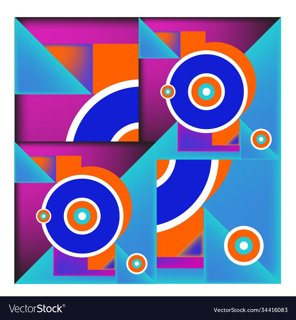 Abstract modern triangles background pattern vector image Abstract modern triangles background pattern