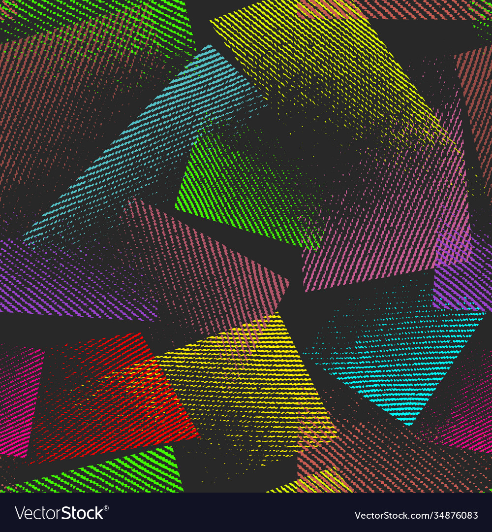 Abstract seamless chaotic pattern with urban Vector Image Abstract seamless chaotic pattern with urban