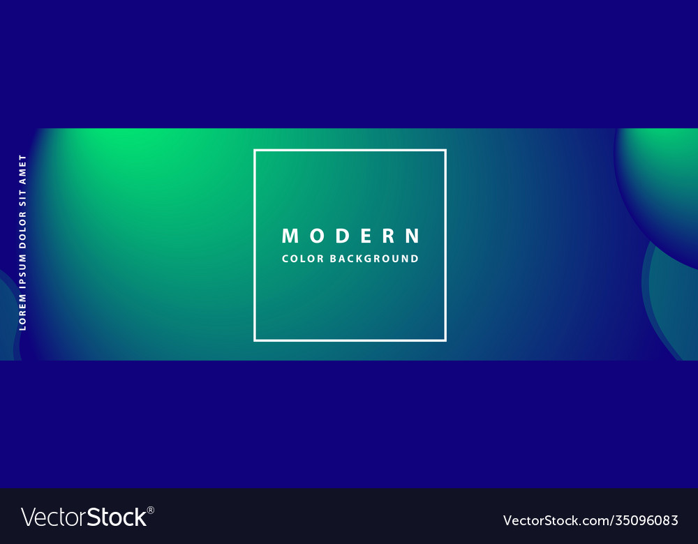 Banner template design with header interface Vector Image Banner template design with header interface