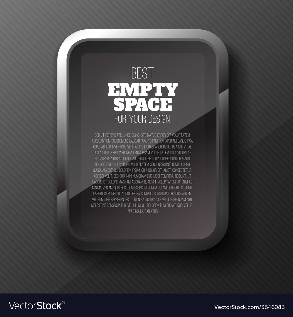 Empty frame concept