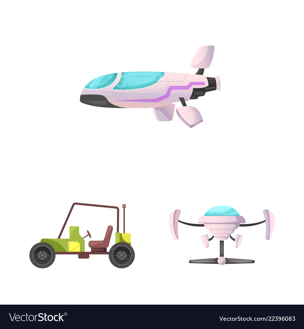 Isolated object of mars and space symbol set Vector Image Isolated object of mars and space symbol set