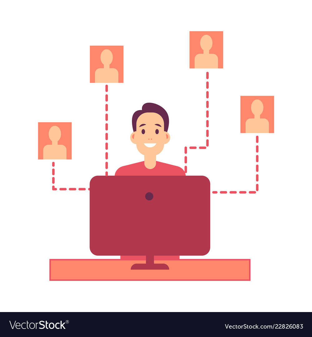 Man Working on Computer - Data & Privacy