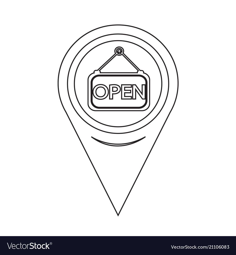 Map pointer open icon