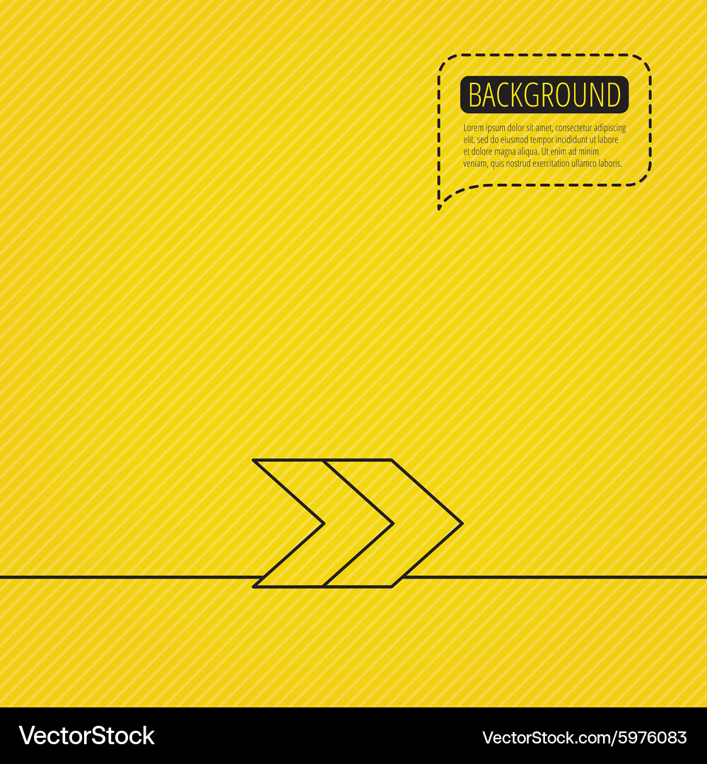 Right arrow icon forward sign Royalty Free Vector Image