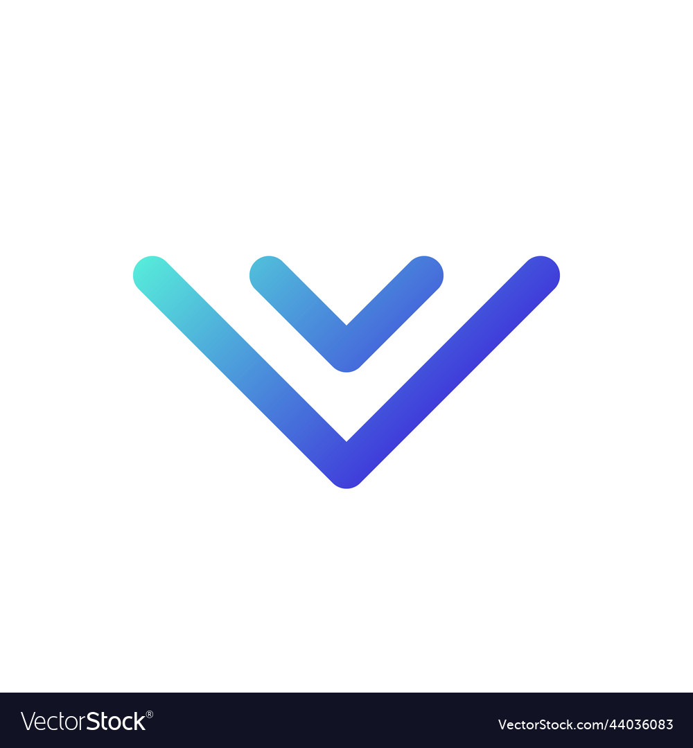 Scrollen Sie nach unten Pixel perfekte Steigung linear ui vector image Scrollen Sie nach unten Pixel perfekte Steigung linear ui