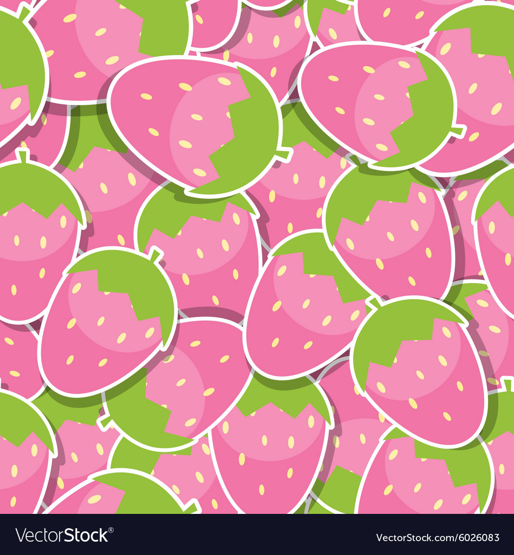 Seamless pattern background from strawberry