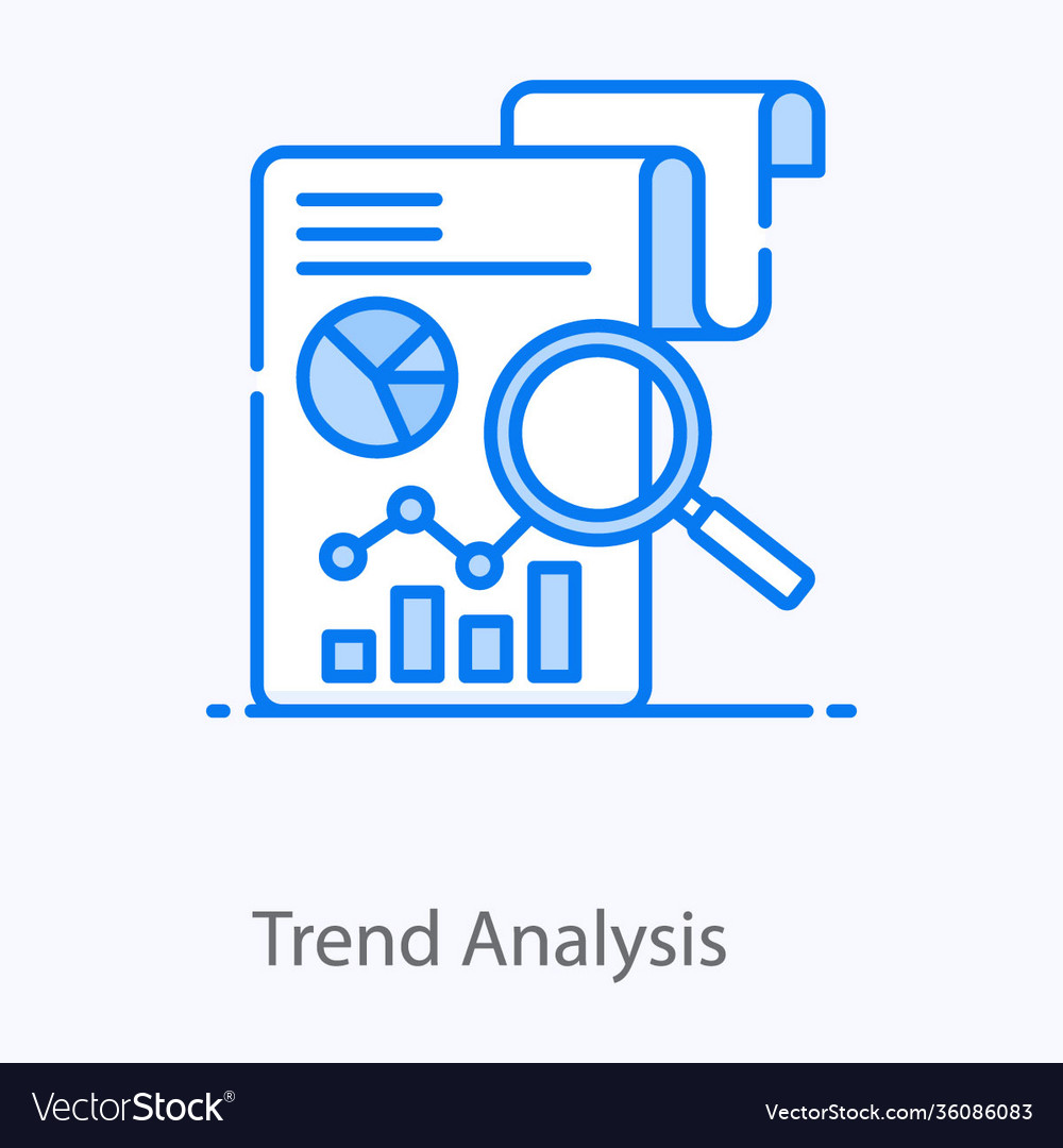 Trend analysis Royalty Free Vector Image - VectorStock