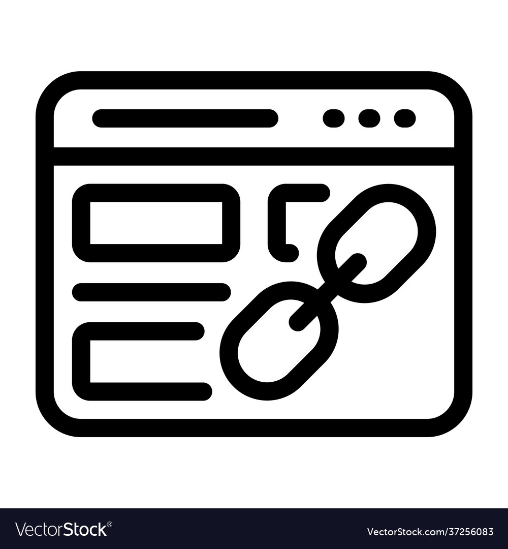 Web link Royalty Free Vector Image - VectorStock