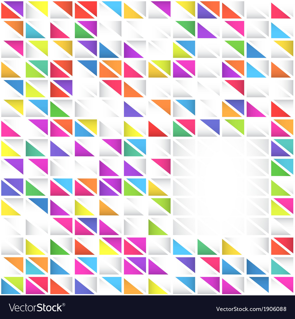 Abstract colorful triangular background