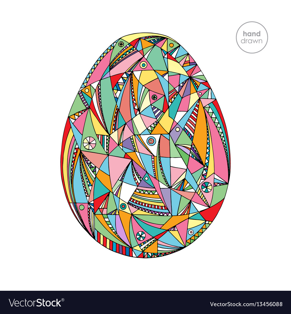 Abstract Easter Egg Art