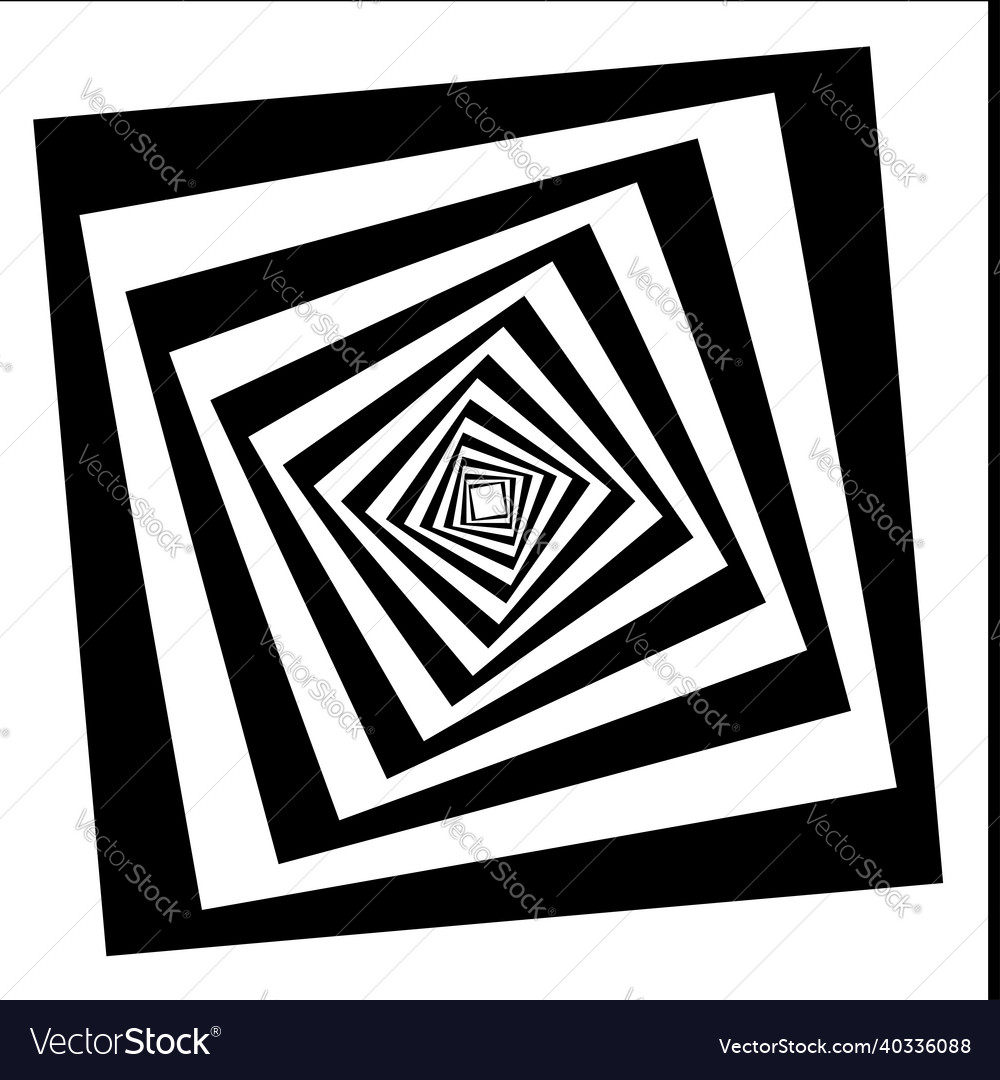Abstract op-art element optical visual art vector image Abstract op-art element optical visual art