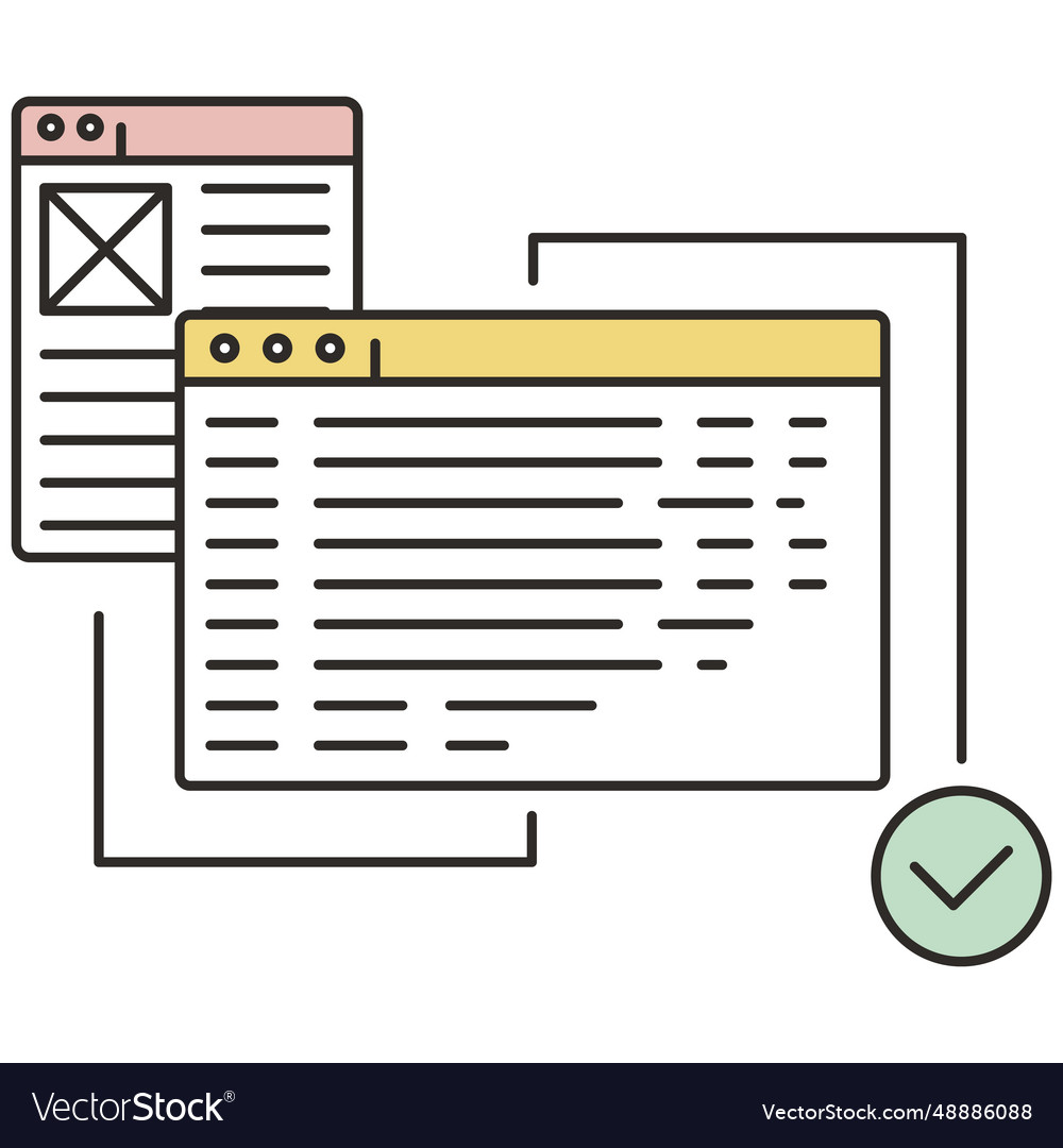 Entscheidungs-Icon-Algorithmus und Informationen bestätigen