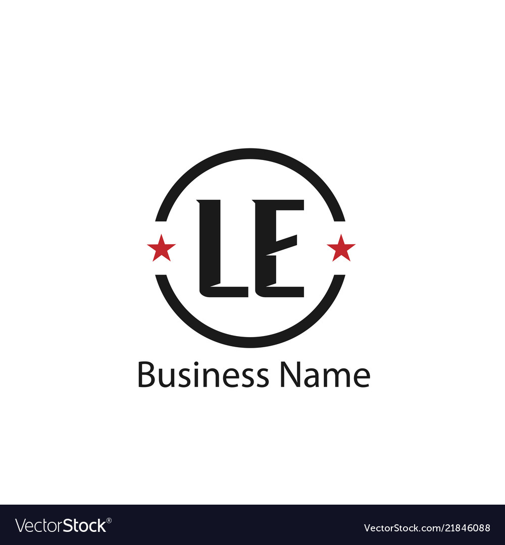 Initial letter la logo template design