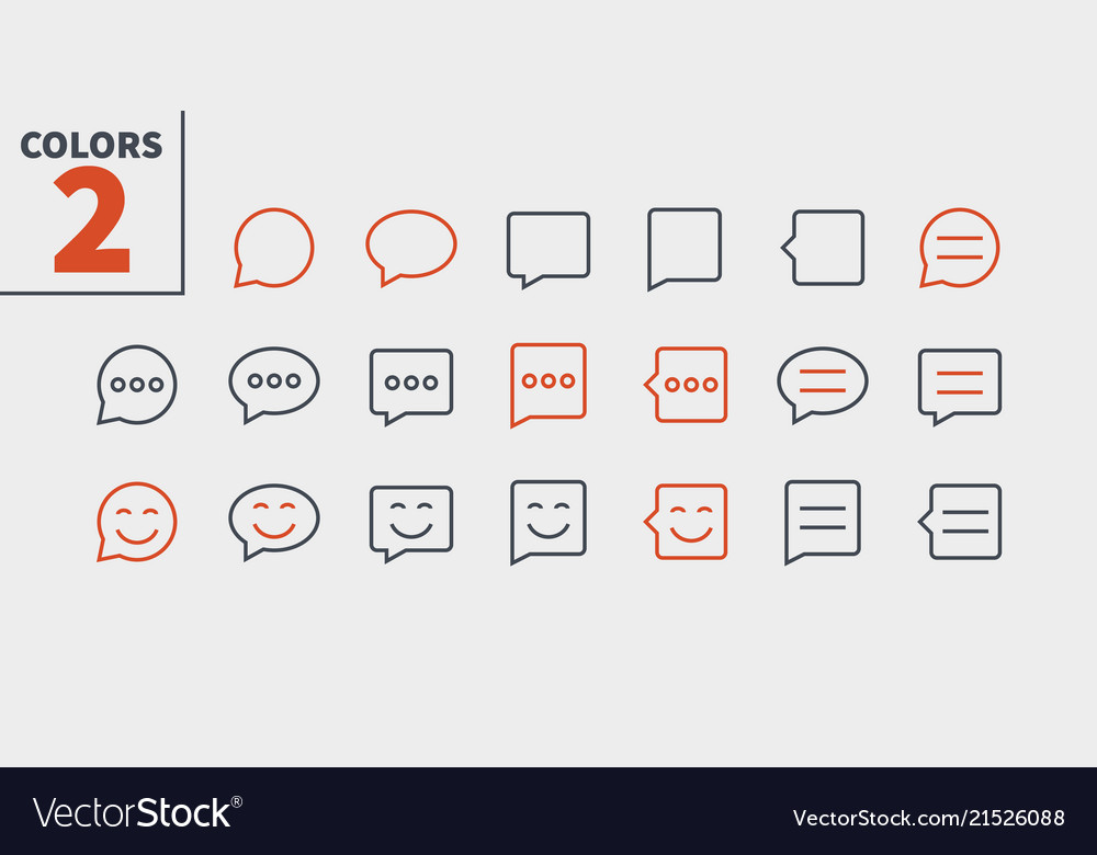 Messages ui pixel perfect well-crafted thin Vector Image Messages ui pixel perfect well-crafted thin