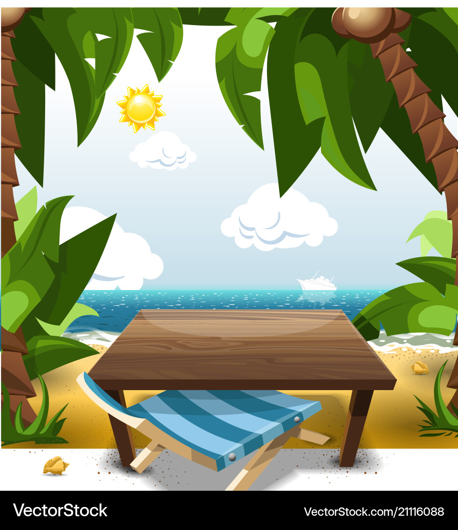 beach table and chairs