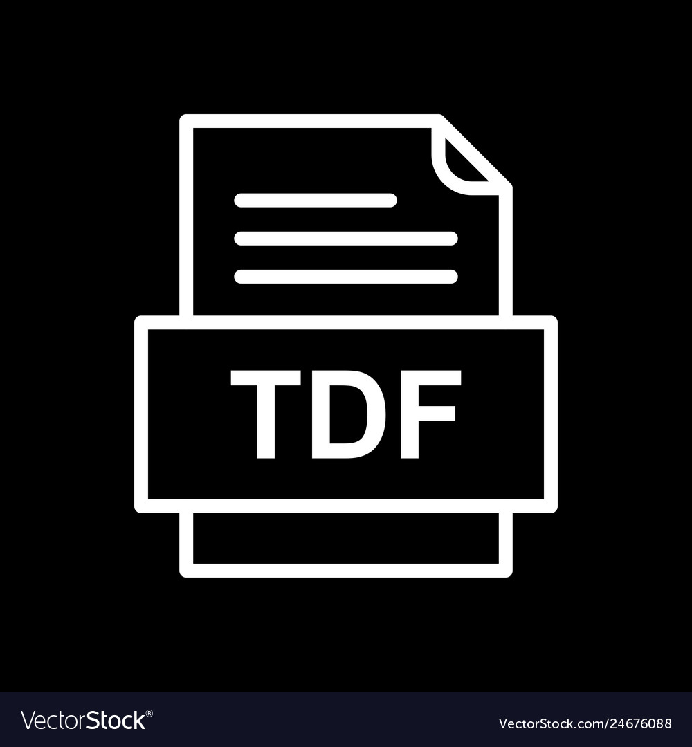 Tdf file document icon