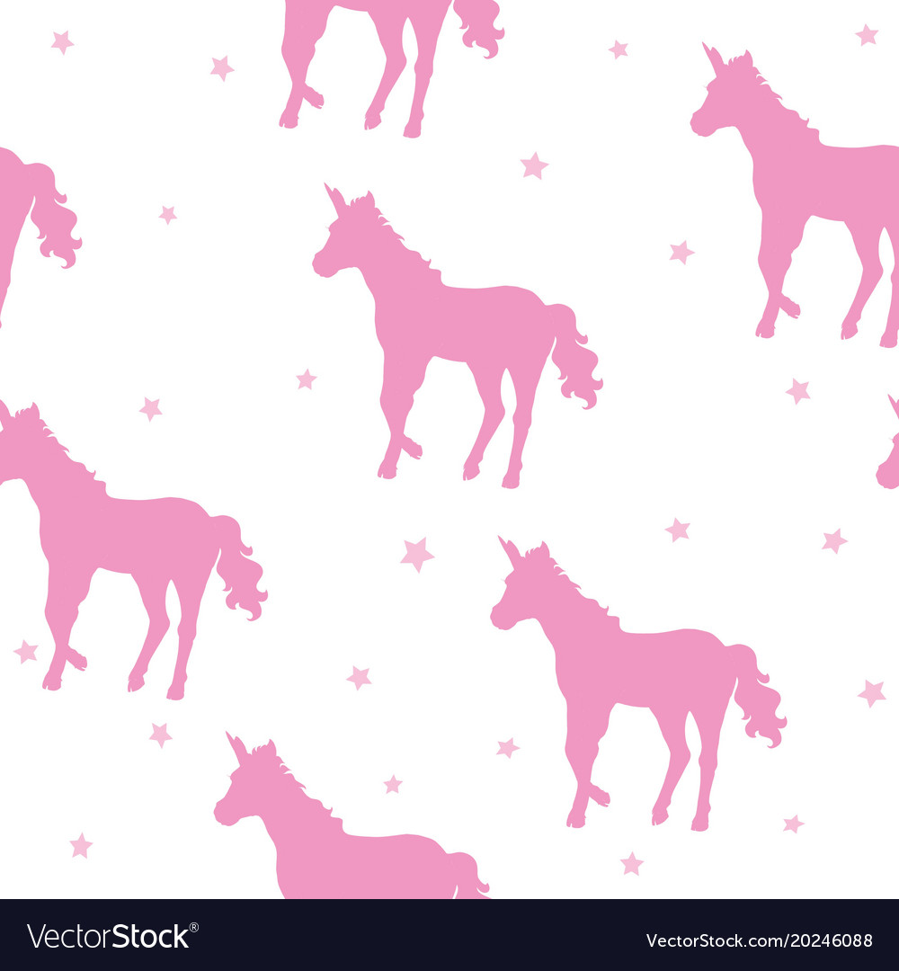 Unicorn and rainbow seamless pattern isolated