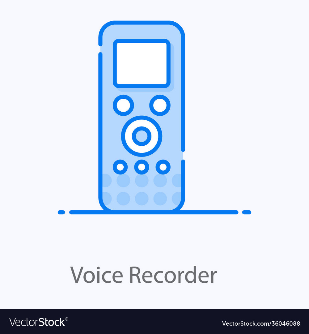 Voice recorder Royalty Free Vector Image - VectorStock