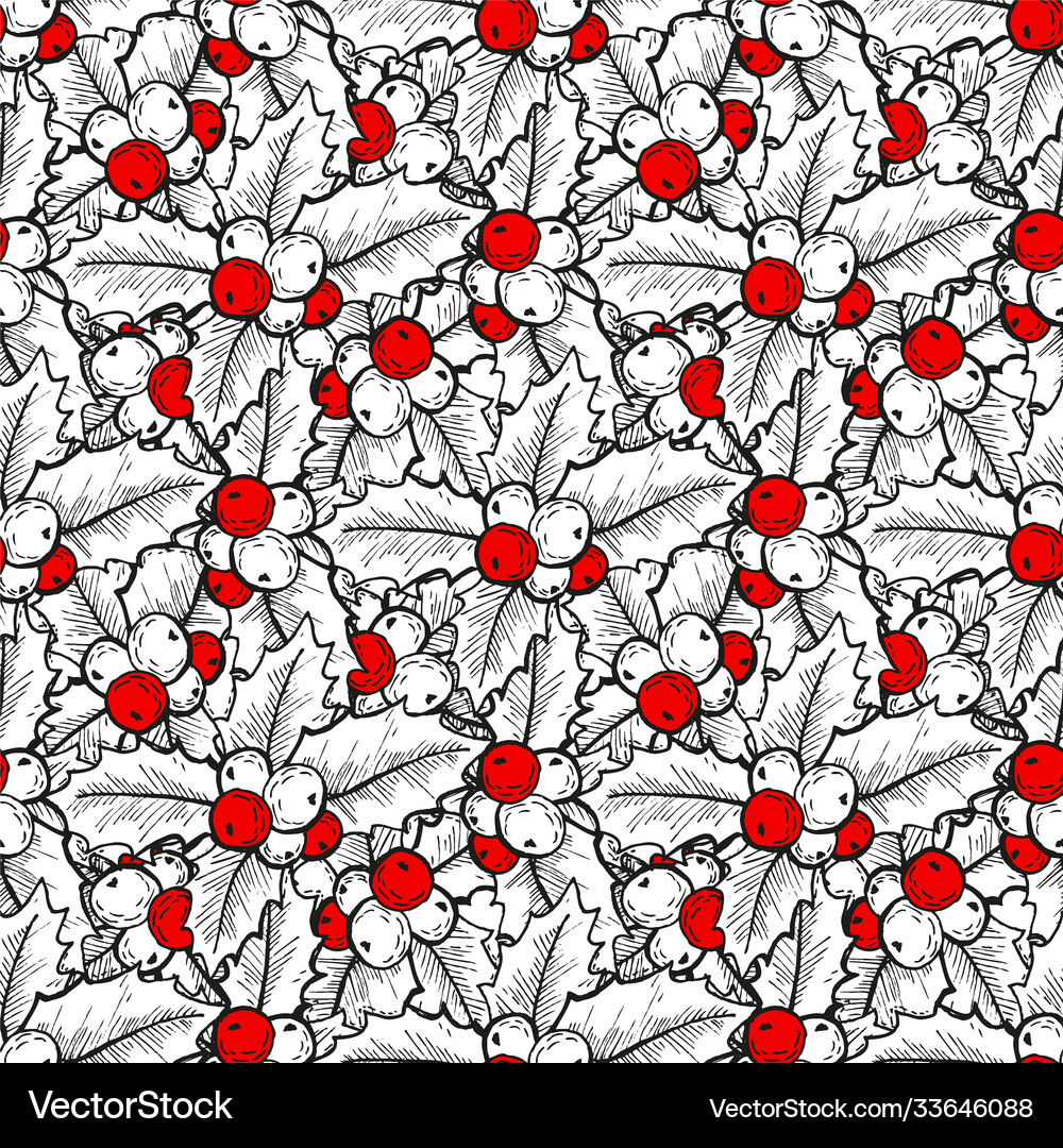 Winter seamless pattern Royalty Free Vector Image