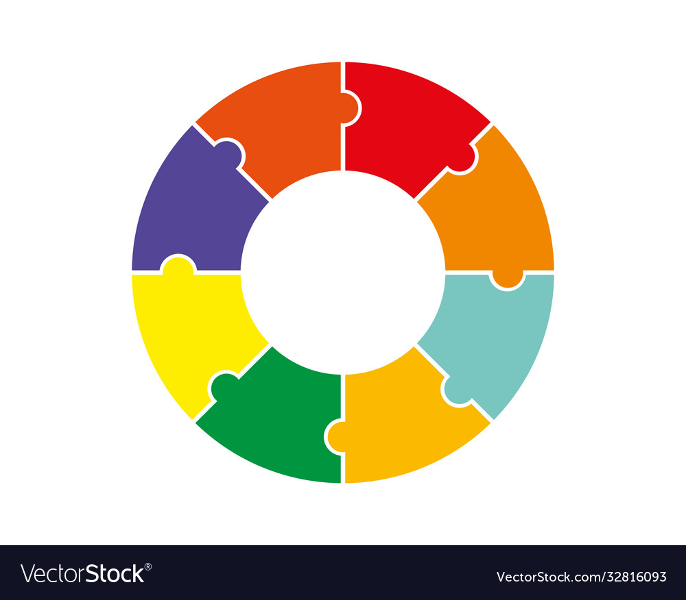 A flat image round puzzle for applications