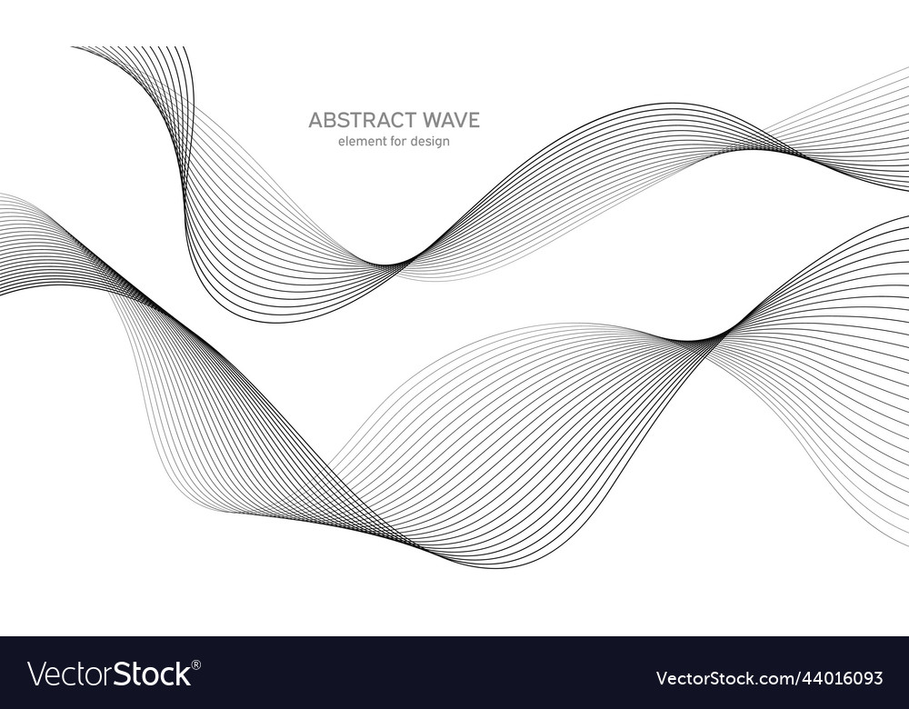 Abstract wave element for design digital vector image Abstract wave element for design digital