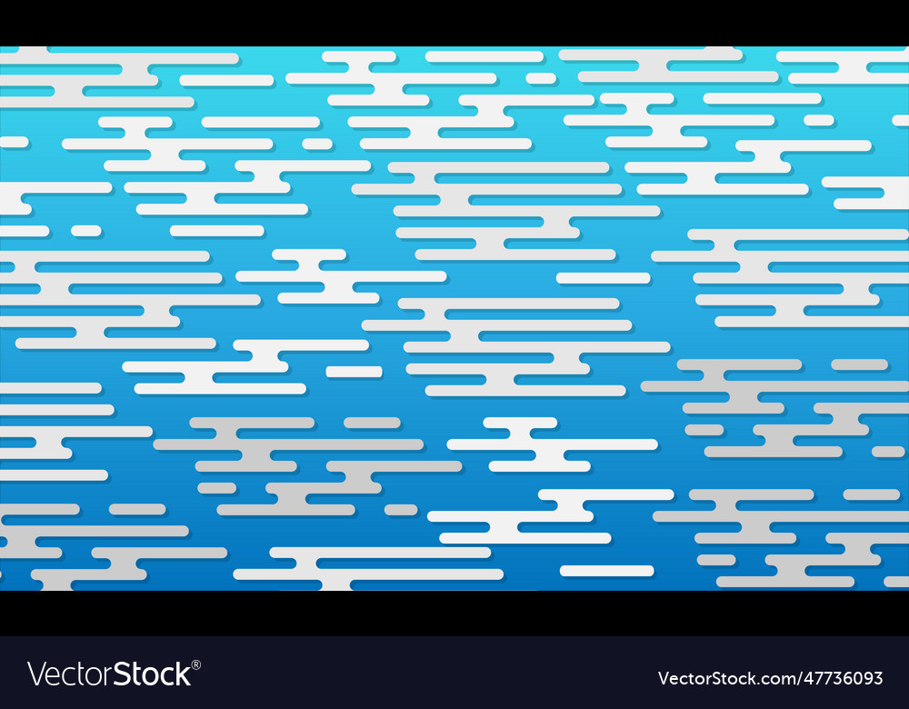 Abstract white line with blue color gradient