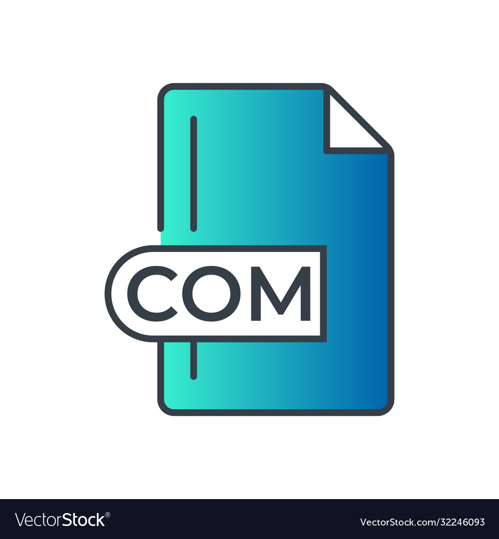 Com-Dateiformat-Symbolerweiterung Gradient