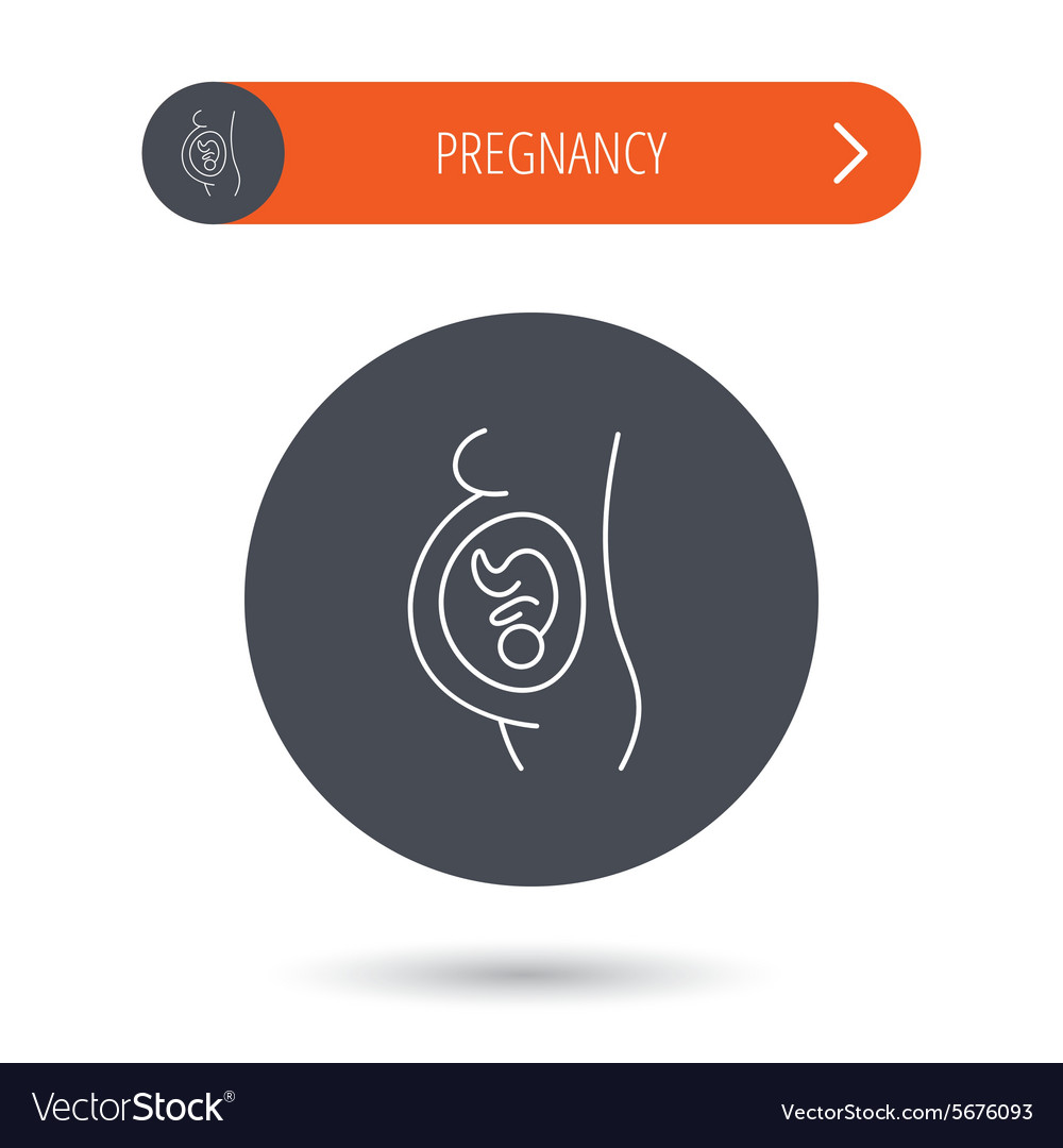 Pregnancy icon medical genecology sign