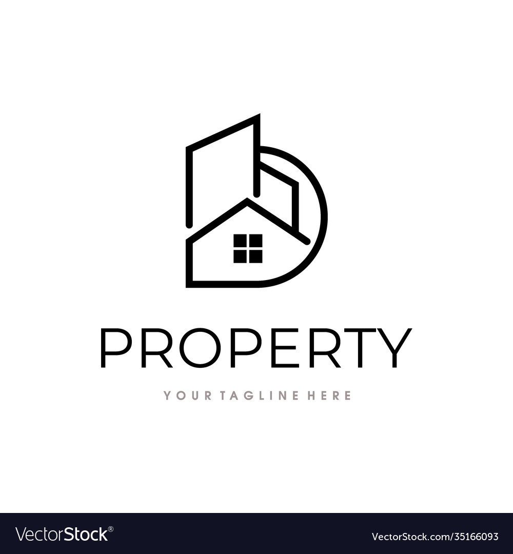 Real estate logo building and house template