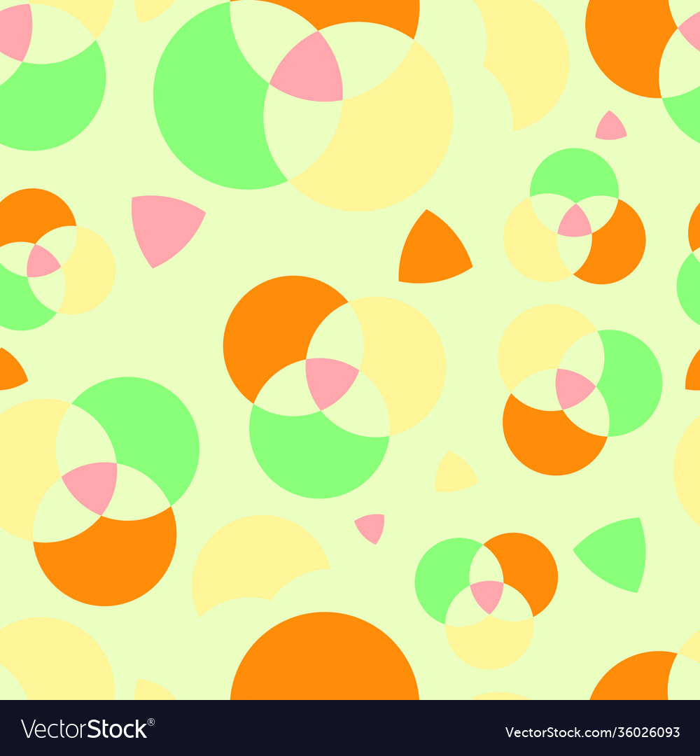 Seamless repeating pattern circles vector image Seamless repeating pattern circles