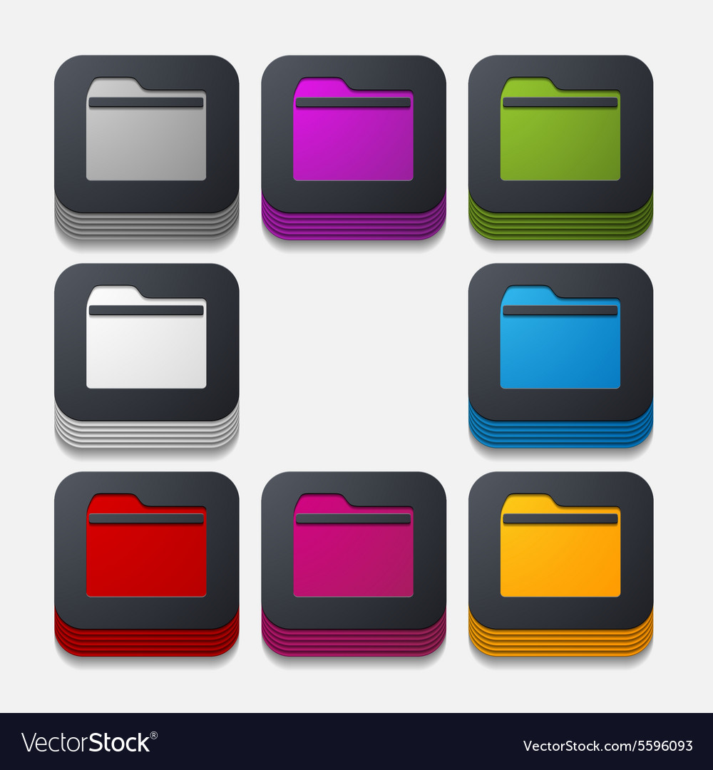 Square button folder