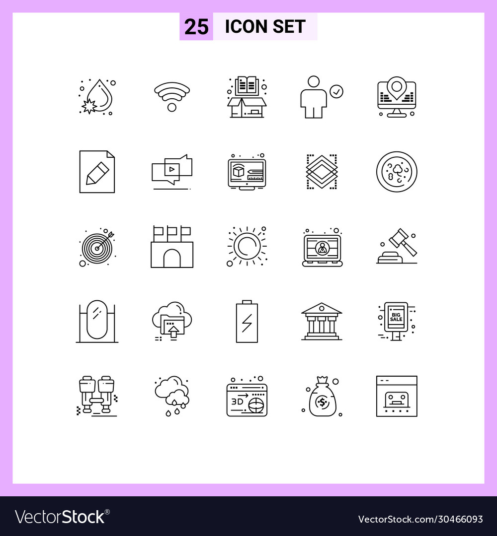 User interface pack 25 basic lines