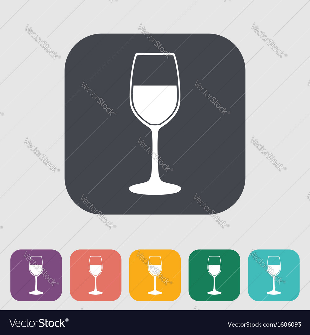 Wine flat icon