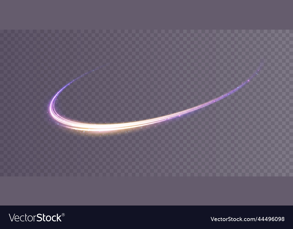 Abstract light lines of movement and speed