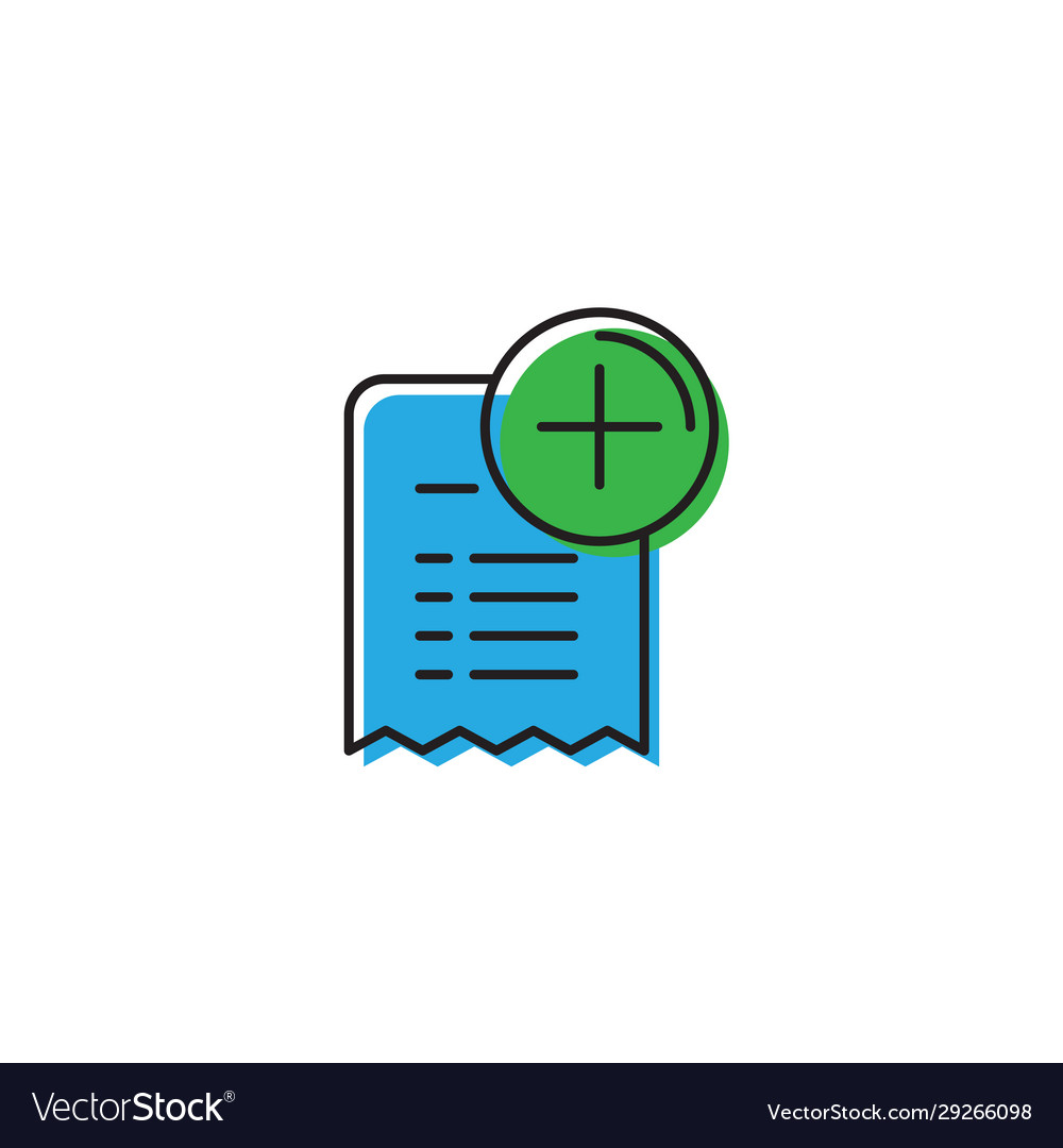 Add list icon symbol isolated on white background