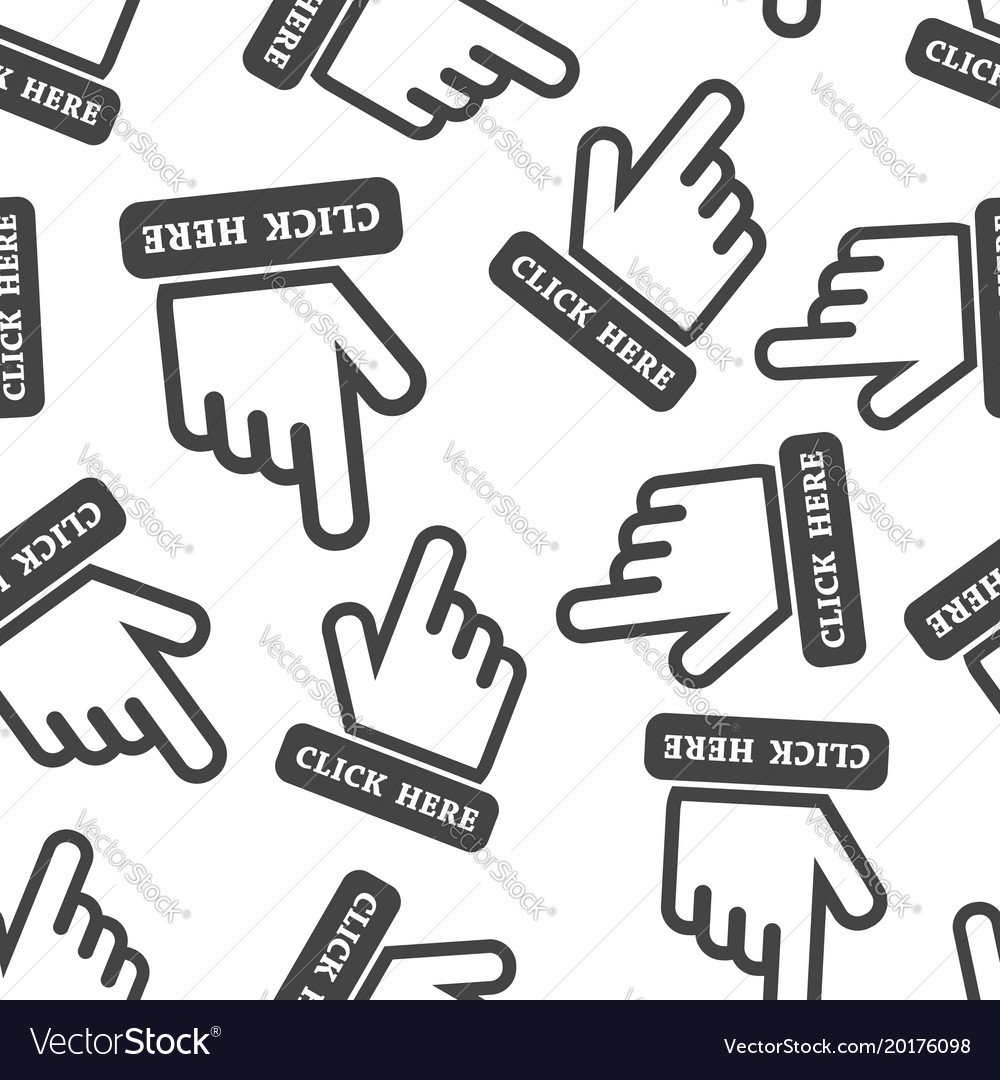 Click here seamless pattern background business