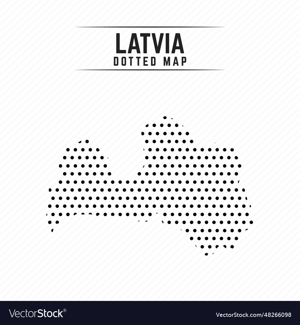 Dotted map of latvia