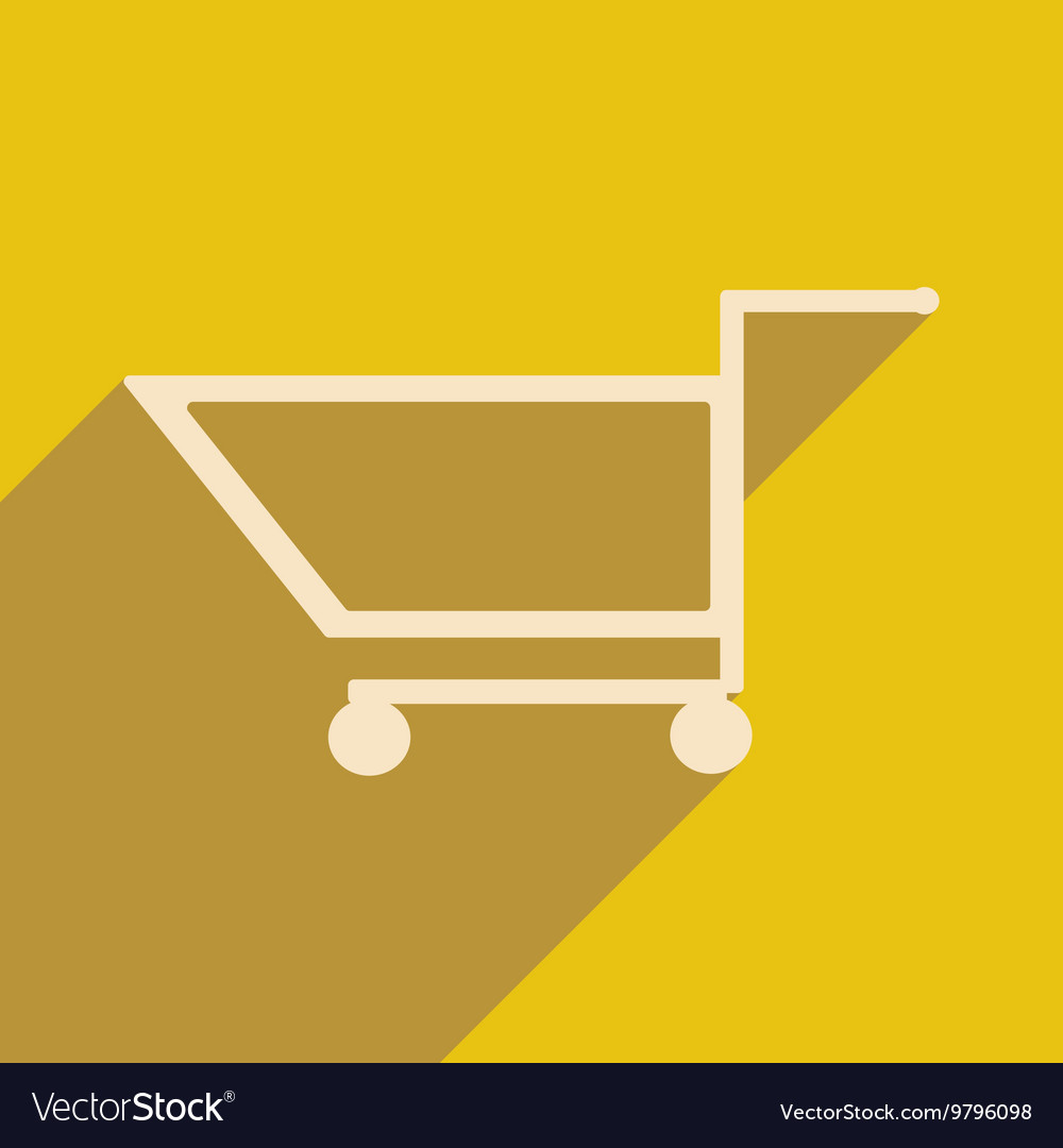 Flat with shadow icon and mobile application