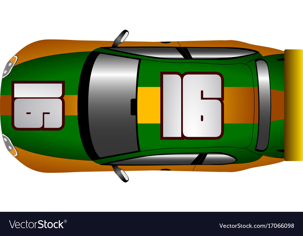 Isolated racing car icon