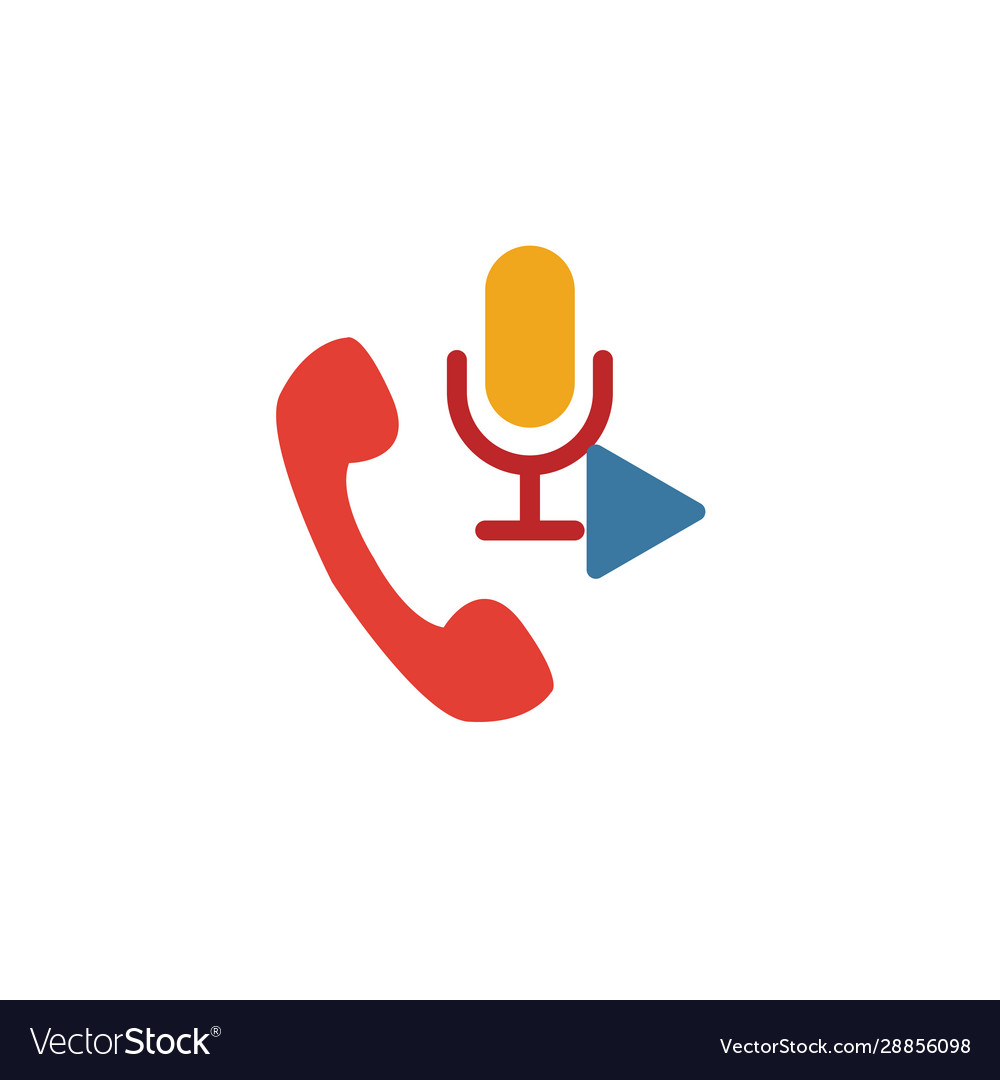 Ivr icon simple flat element from customer