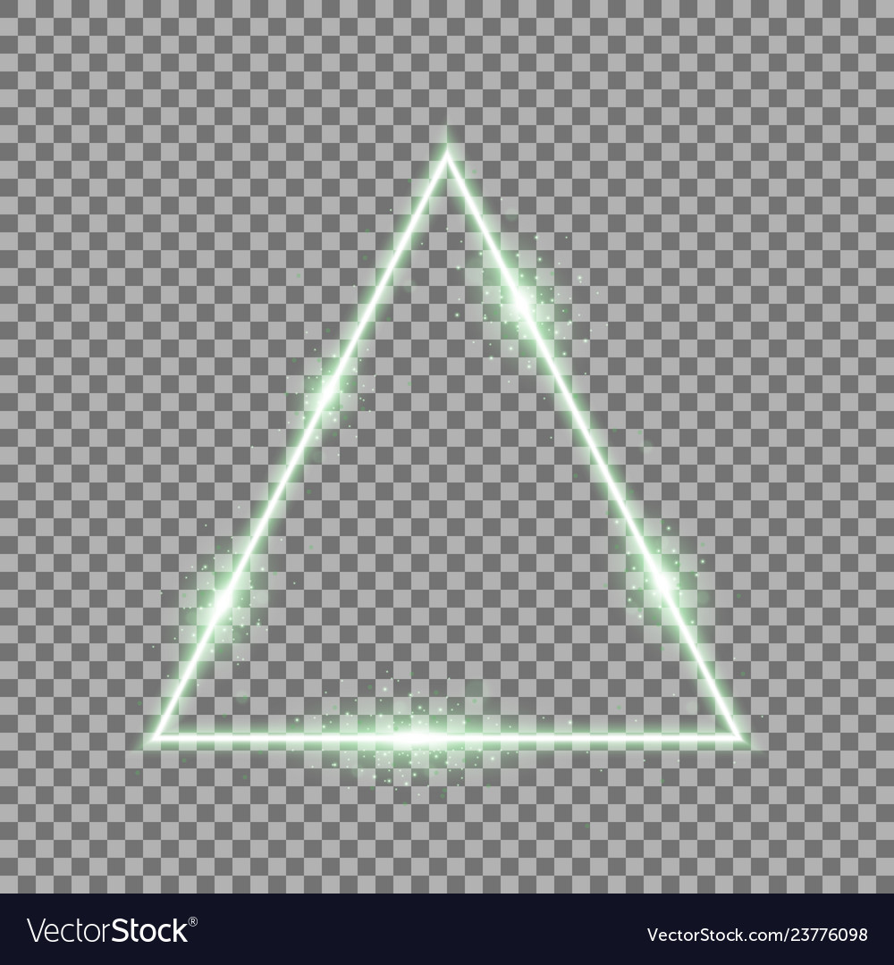 Neon Light Sparkle Triangle