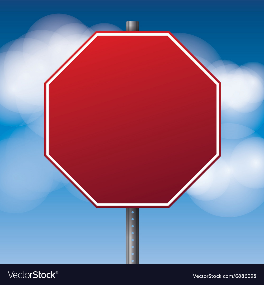 Blank Stop Signs