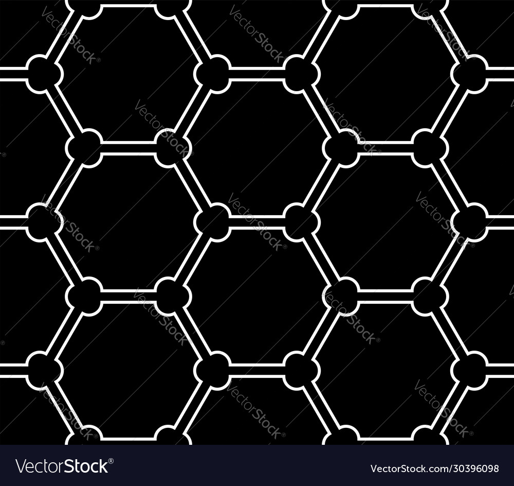 Seamless hexagons pattern vector image Seamless hexagons pattern