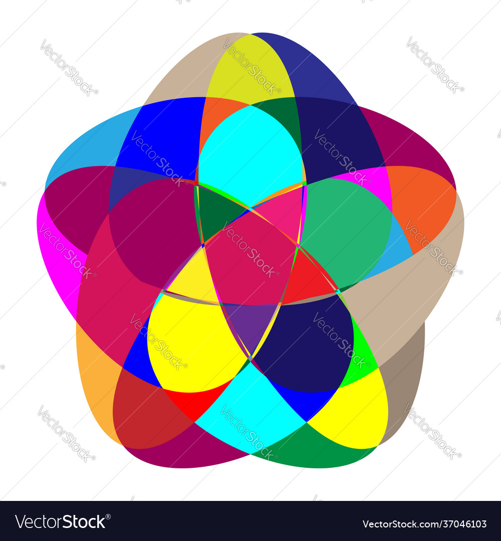 Abstract colorful geometric design element mosaic Vector Image Abstract colorful geometric design element mosaic