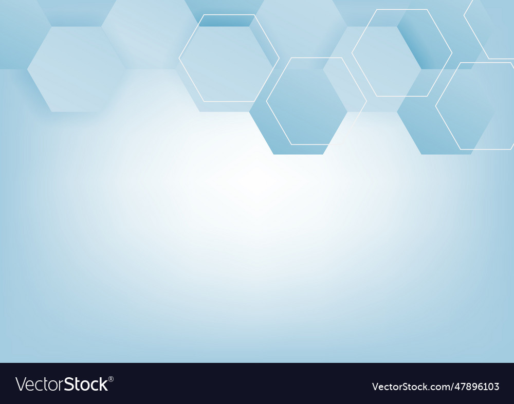 Abstract cube hexagon shape background digital